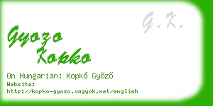 gyozo kopko business card